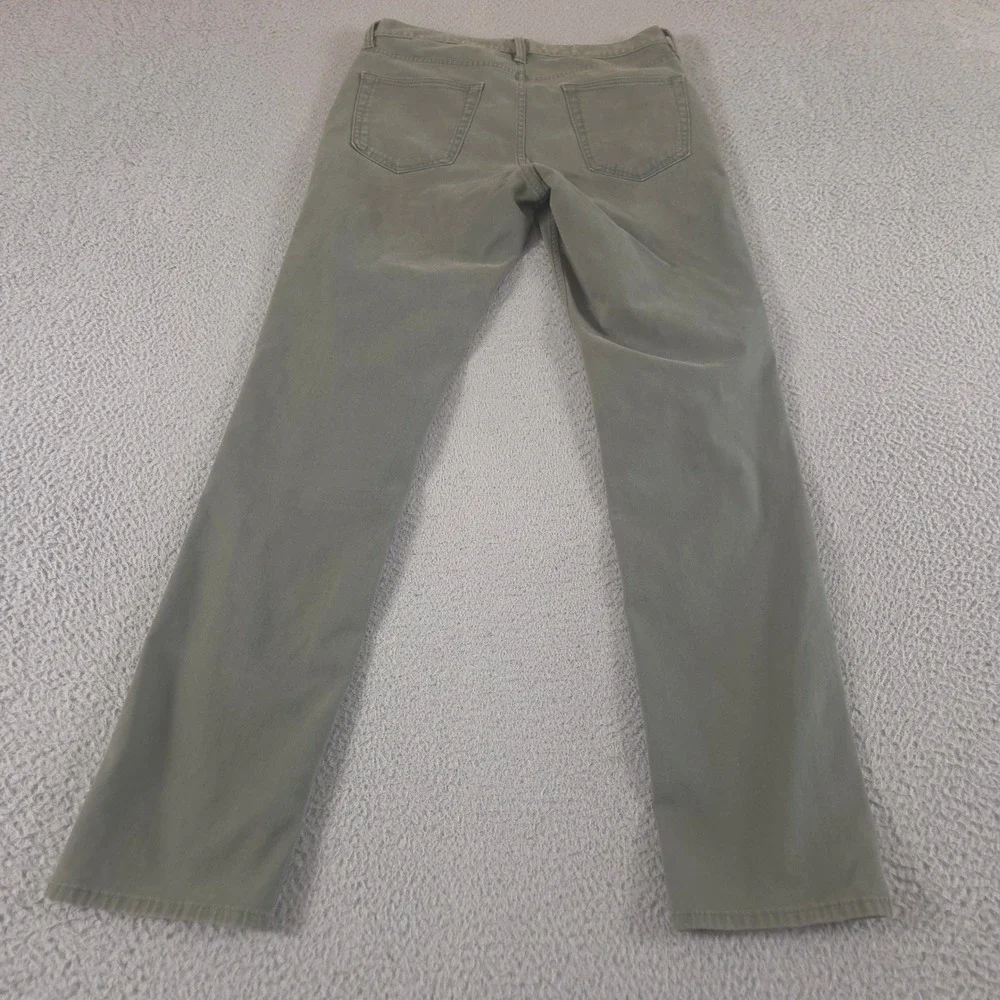 Banana Republic Pants Mens 32x34 Green Slim Traveler Cotton Modal Stretch Chino